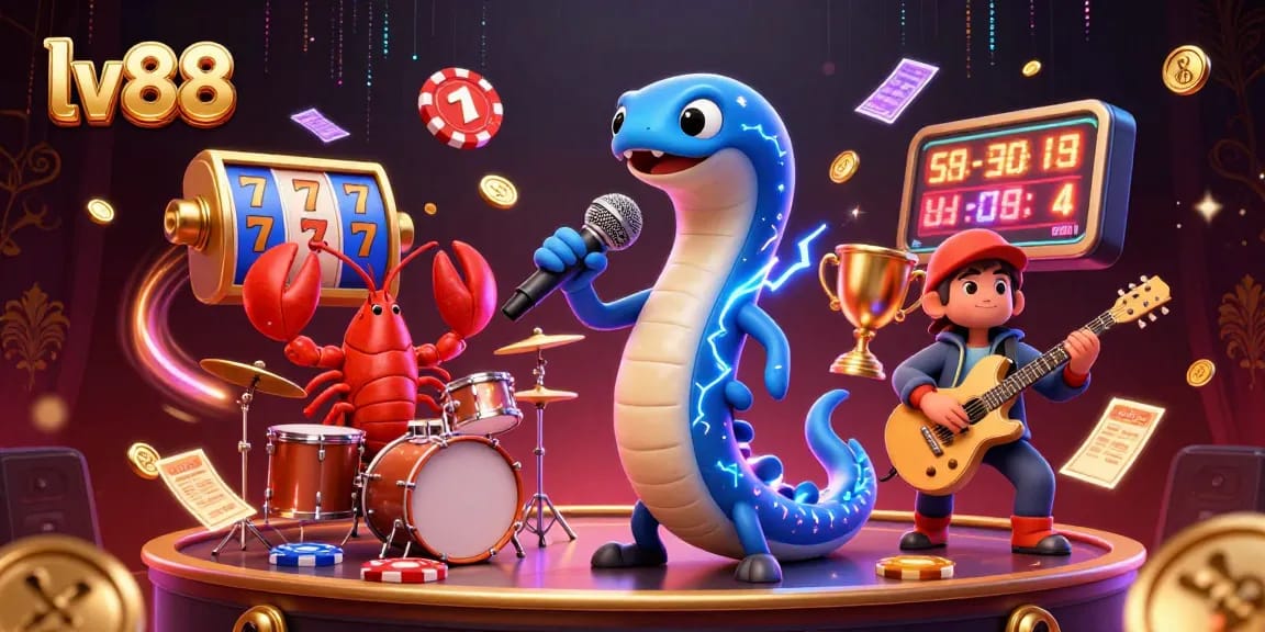 Engage with exciting games at lv88 featuring a lively underwater casino performance.