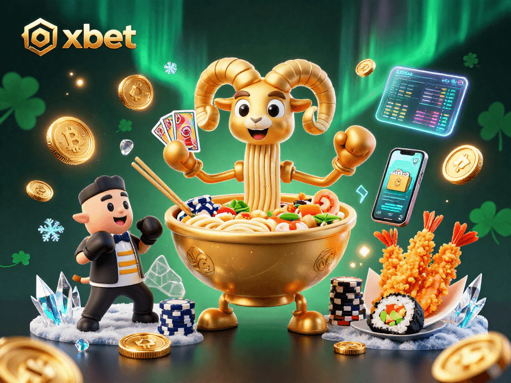 Engage with oxbet's vibrant 3D casino scene, featuring unique characters, crypto coins, and dynamic game elements.