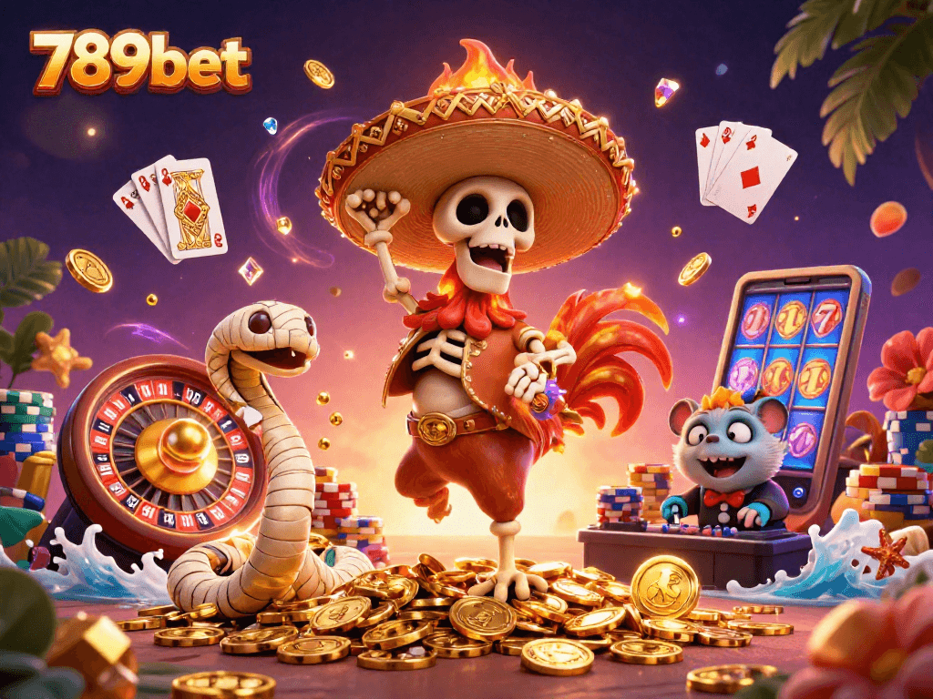 Experience thrilling wins with 789bet in this vibrant casino scene filled with excitement and action.