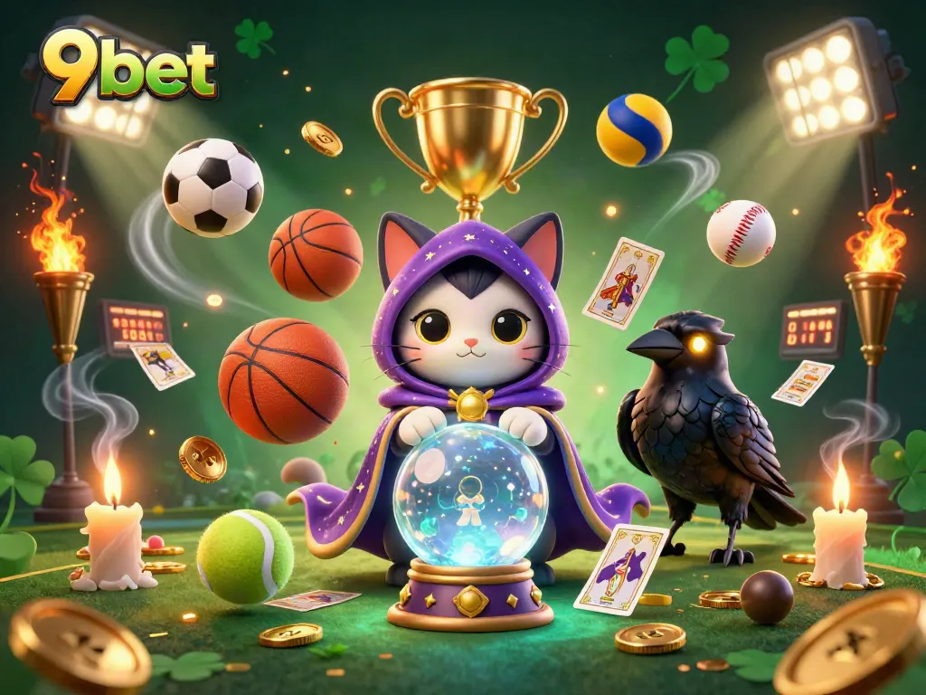 Experience winning strategies at 9bet with vibrant visuals from a dynamic casino scene.