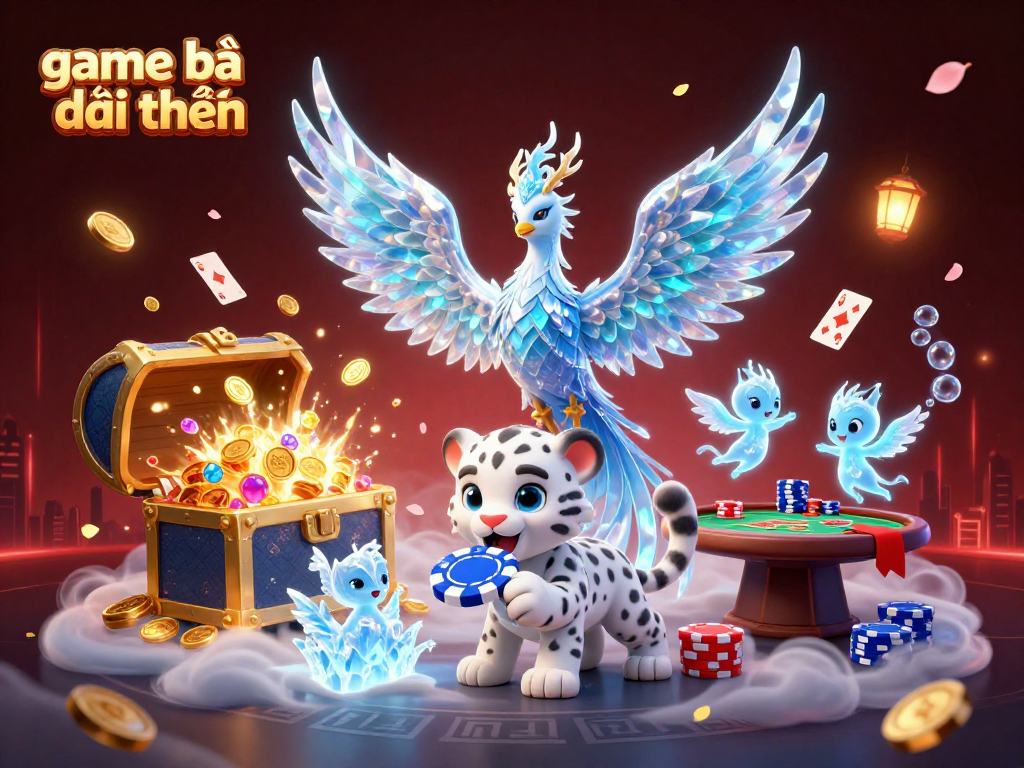 Experience exciting game bài đổi thưởng action with colorful characters and dynamic casino elements.