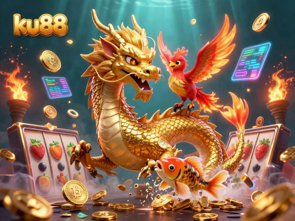 Experience ku88 with thrilling casino gameplay in a vibrant 3D scene featuring engaging characters and rich details.