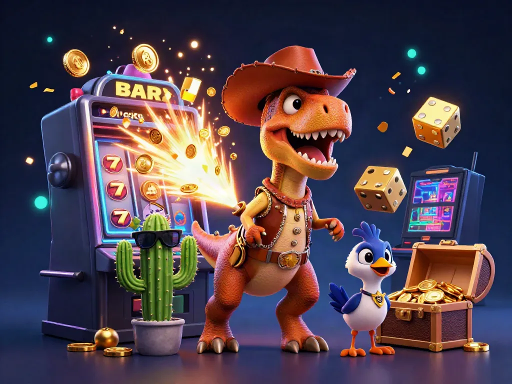 Experience the thrilling world of F8bet dental with a dynamic casino scene featuring characters in action.