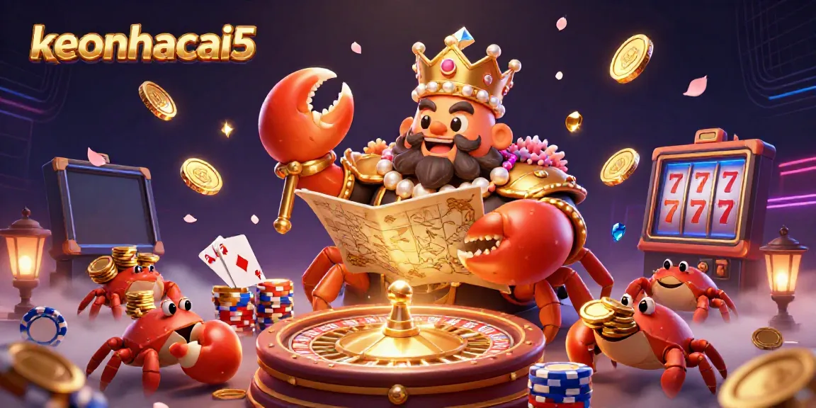 Experience thrilling sports betting with keonhacai5's golden crab emperor and dynamic casino elements.