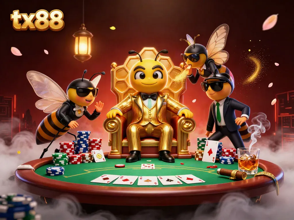 Experience the thrill of tx88 casino with vibrant characters and dynamic gambling elements.