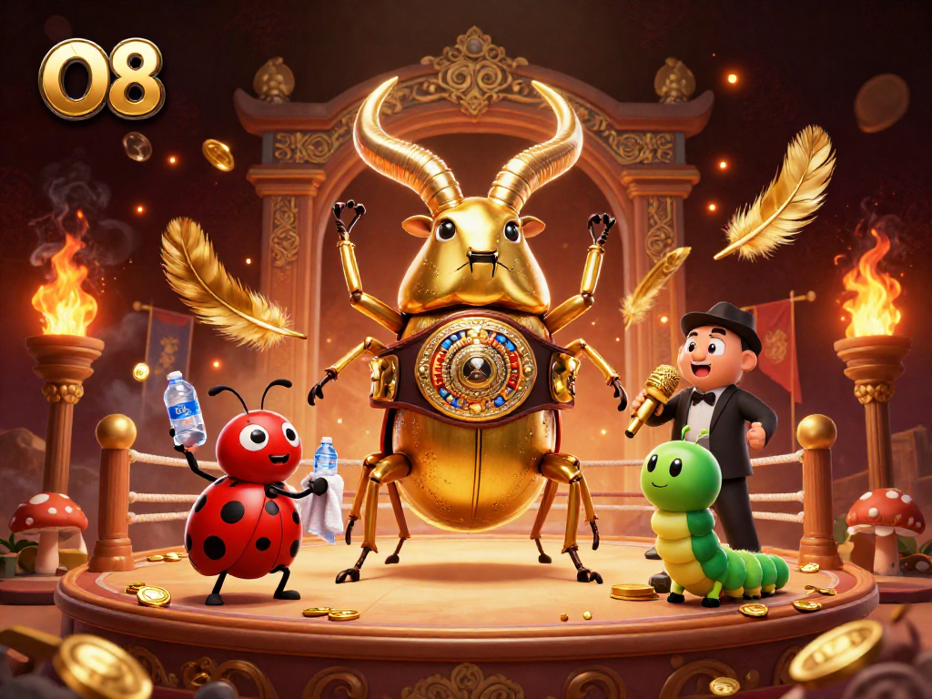 Experience thrilling moments at O8, featuring intense casino action with vibrant characters and dynamic elements.