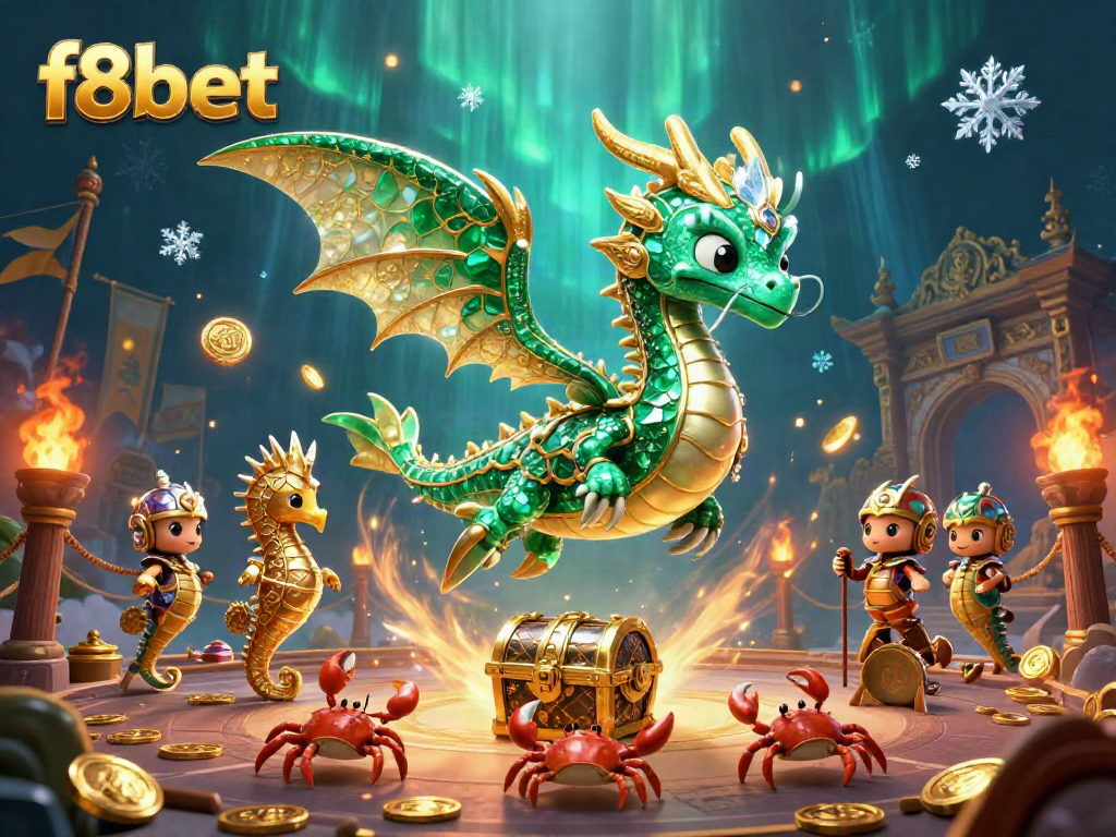 Engage in epic gaming with F8BET's vibrant sea dragon and dynamic treasures in a rich underwater casino world.